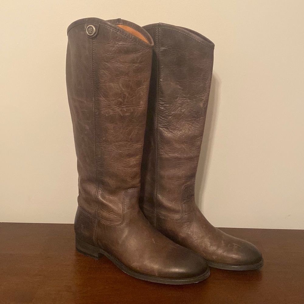 Brown Leather Riding Boots